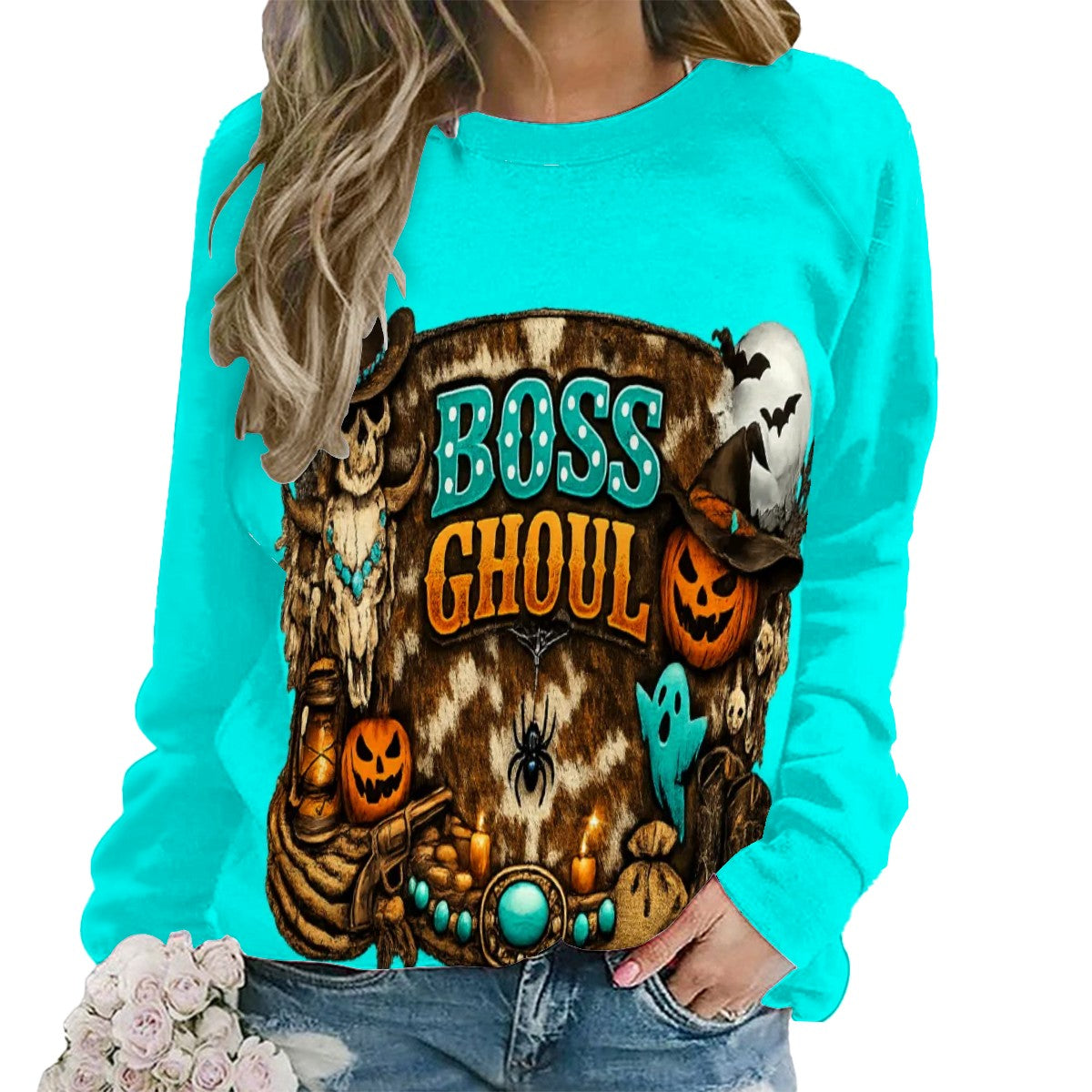 Raglan Crewneck Sweatshirts Women