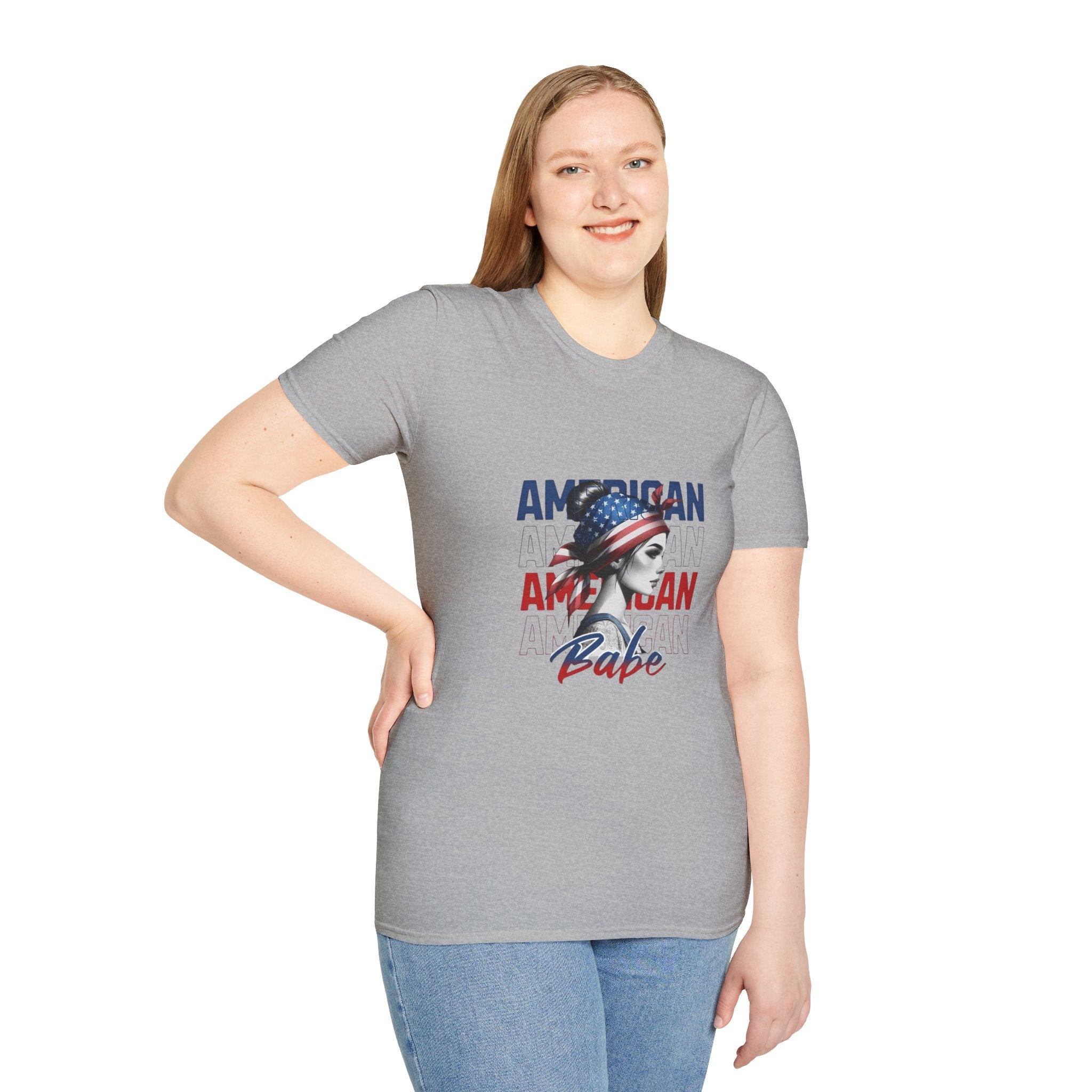 American Babe T-Shirt — Patriotic Rosie Headwrap Tee