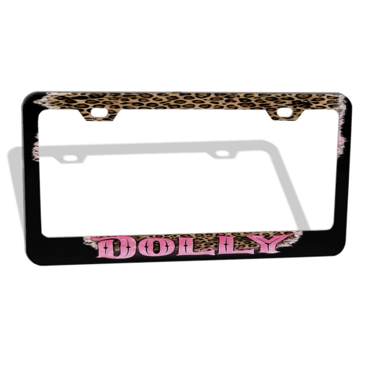Dolly 2Hole Oval License Plate Frames 2 pcs