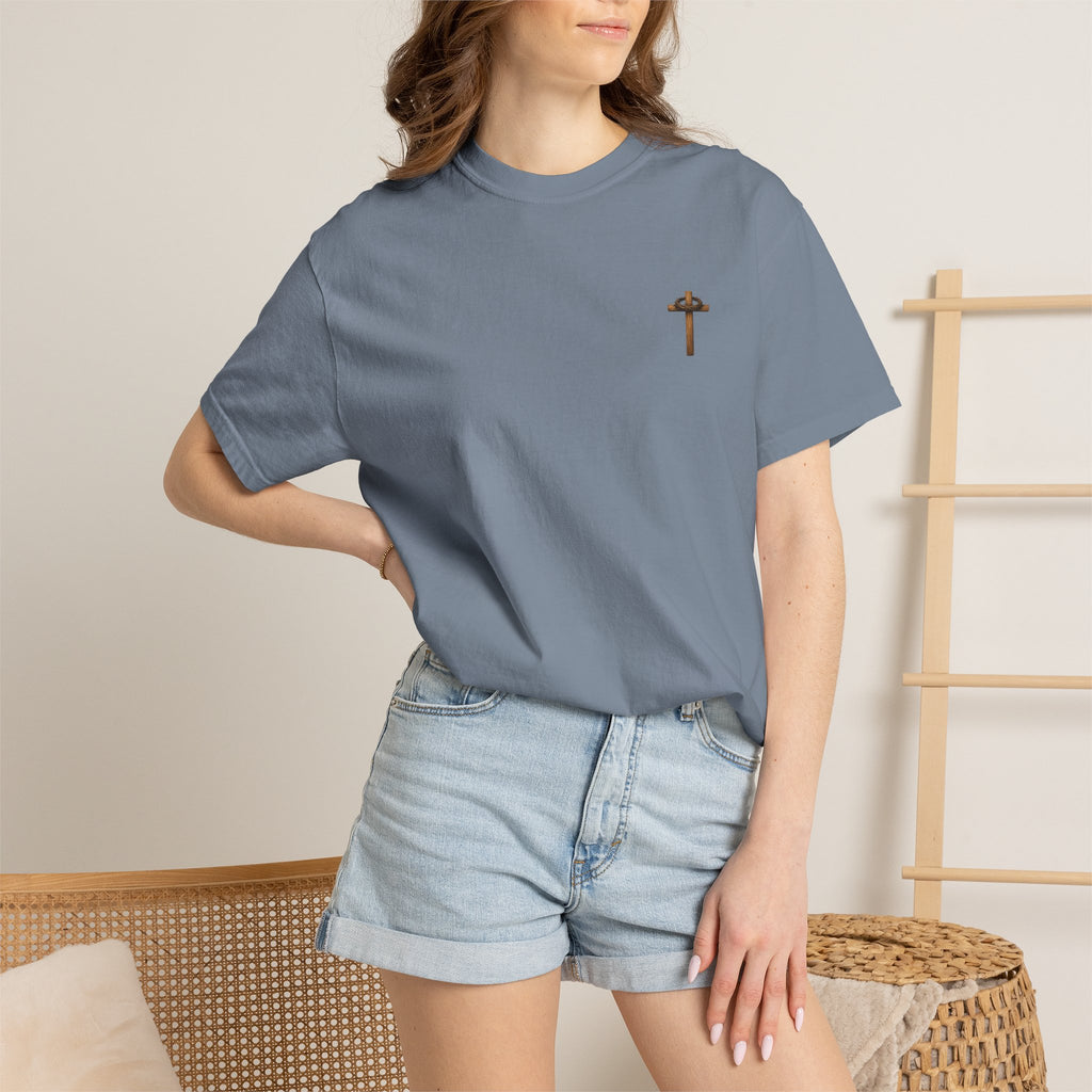 T-Shirt — 'Nobody But Jesus' Cross Graphic Christian Tee