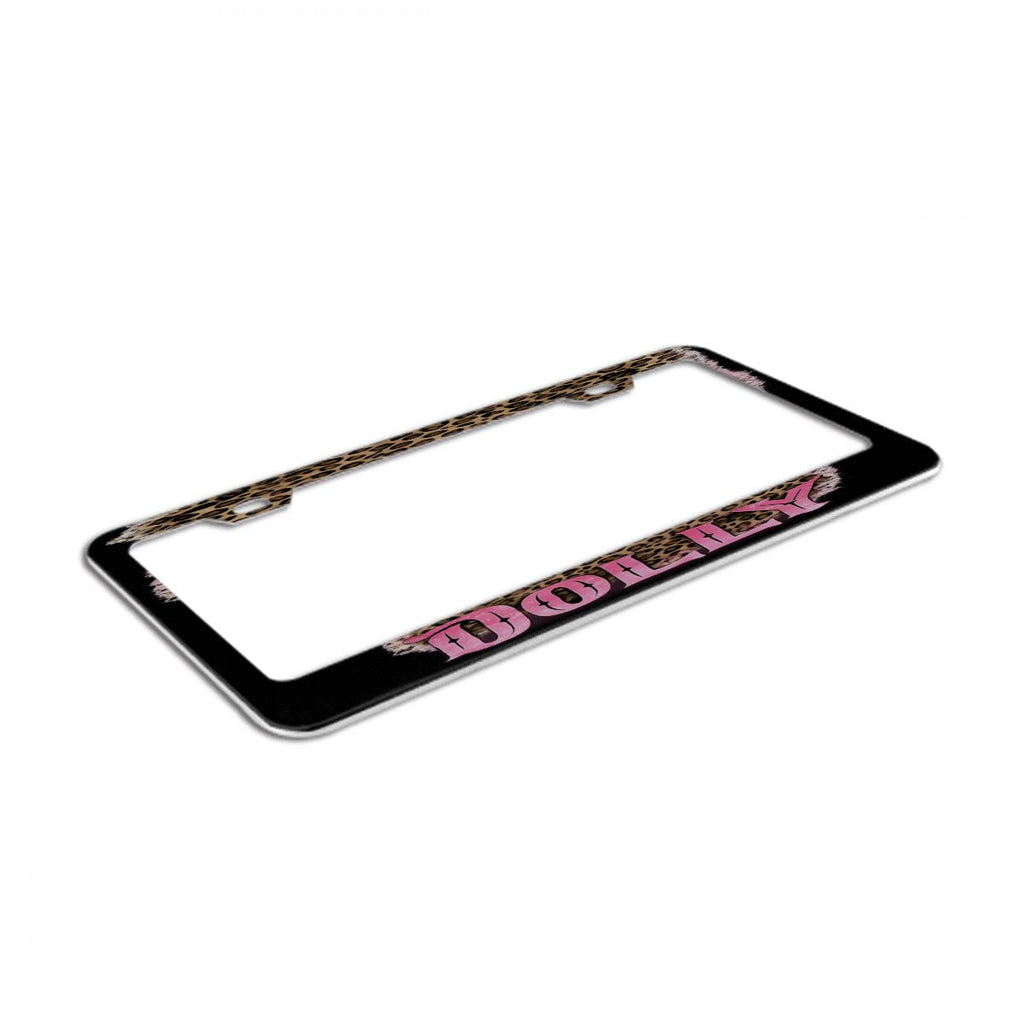 Dolly 2Hole Oval License Plate Frames 2 pcs