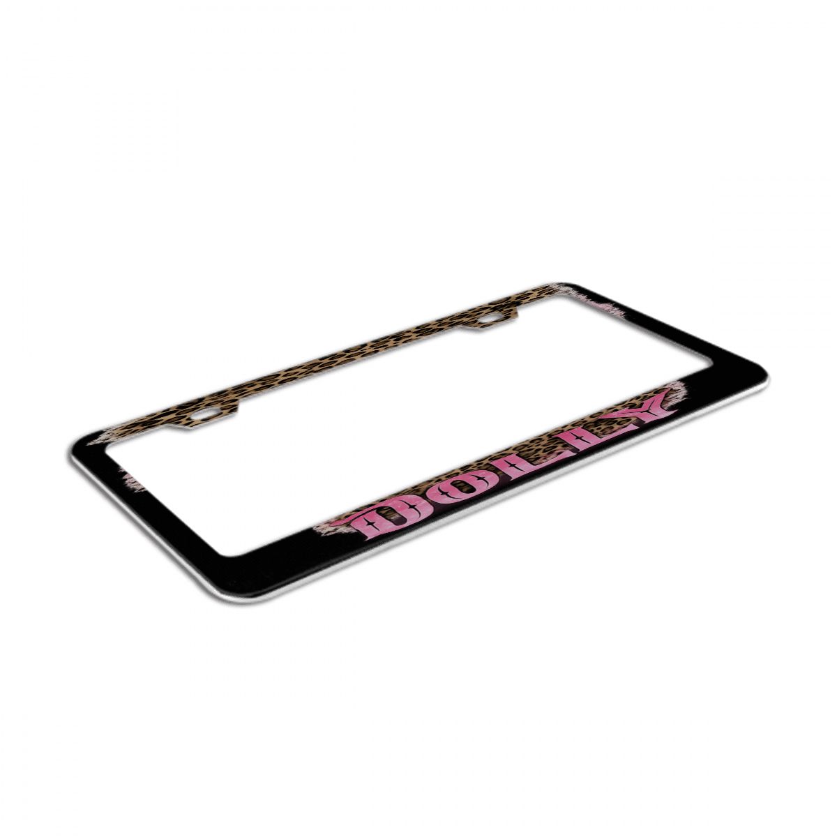 Dolly 2Hole Oval License Plate Frames 2 pcs