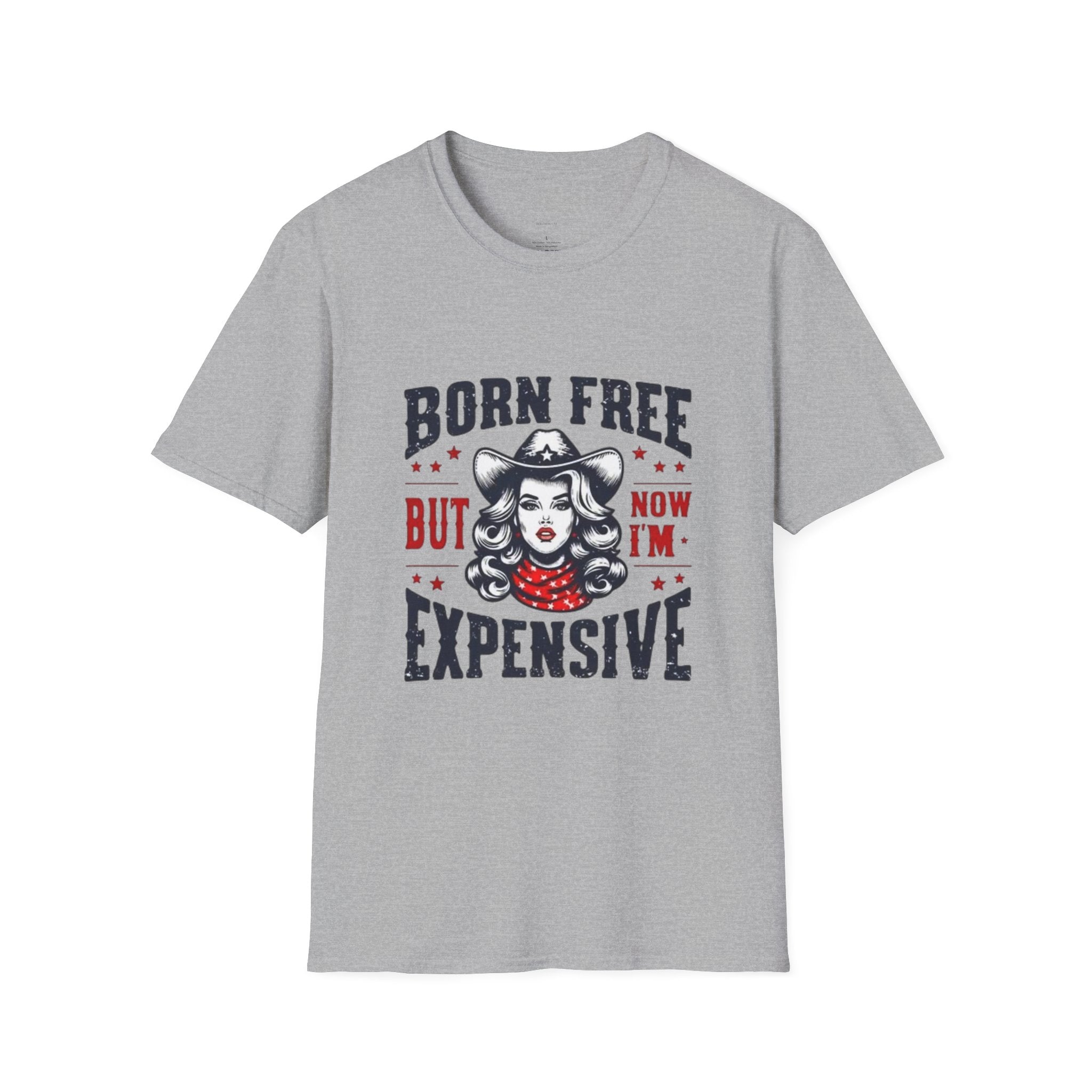 Born Free But Now I’m Expensive T-Shirt — Retro Cowgirl Graphic Tee