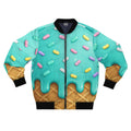 Ice Cream Cone Sprinkles Bomber Jacket