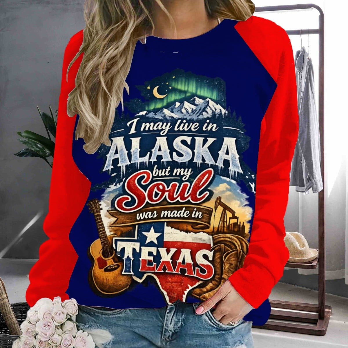 Raglan Crewneck Sweatshirts Women