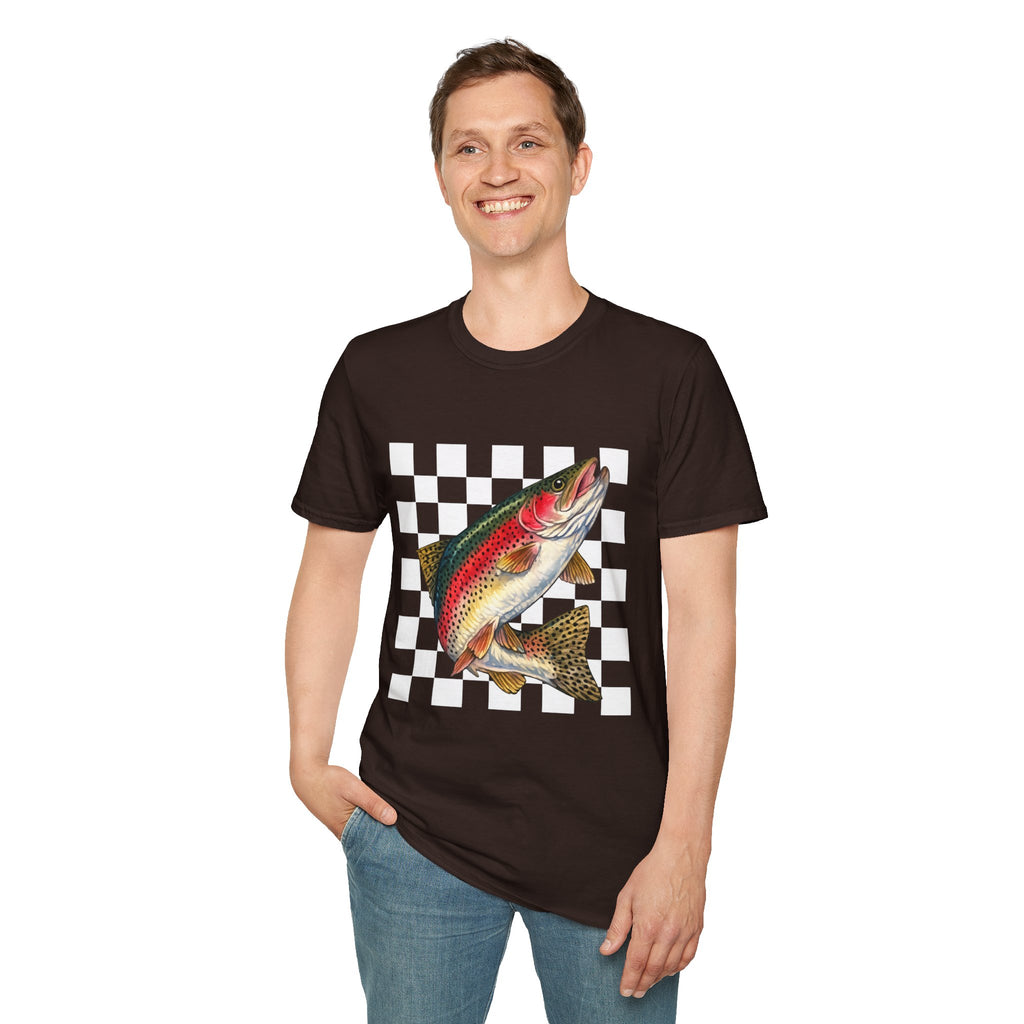 Rainbow Trout T-Shirt — Vintage Fish Graphic Tee for Anglers & Outdoors