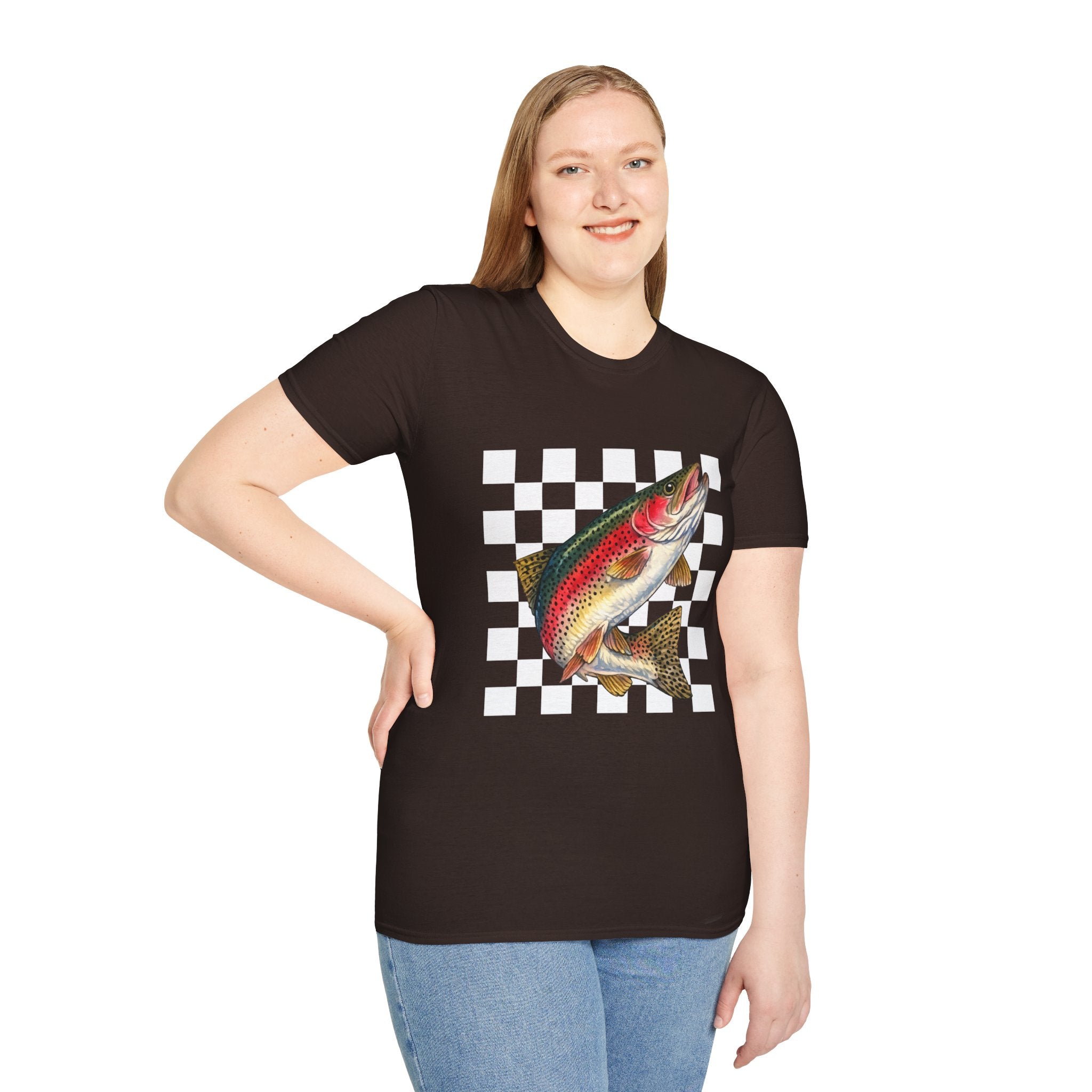 Rainbow Trout T-Shirt — Vintage Fish Graphic Tee for Anglers & Outdoors