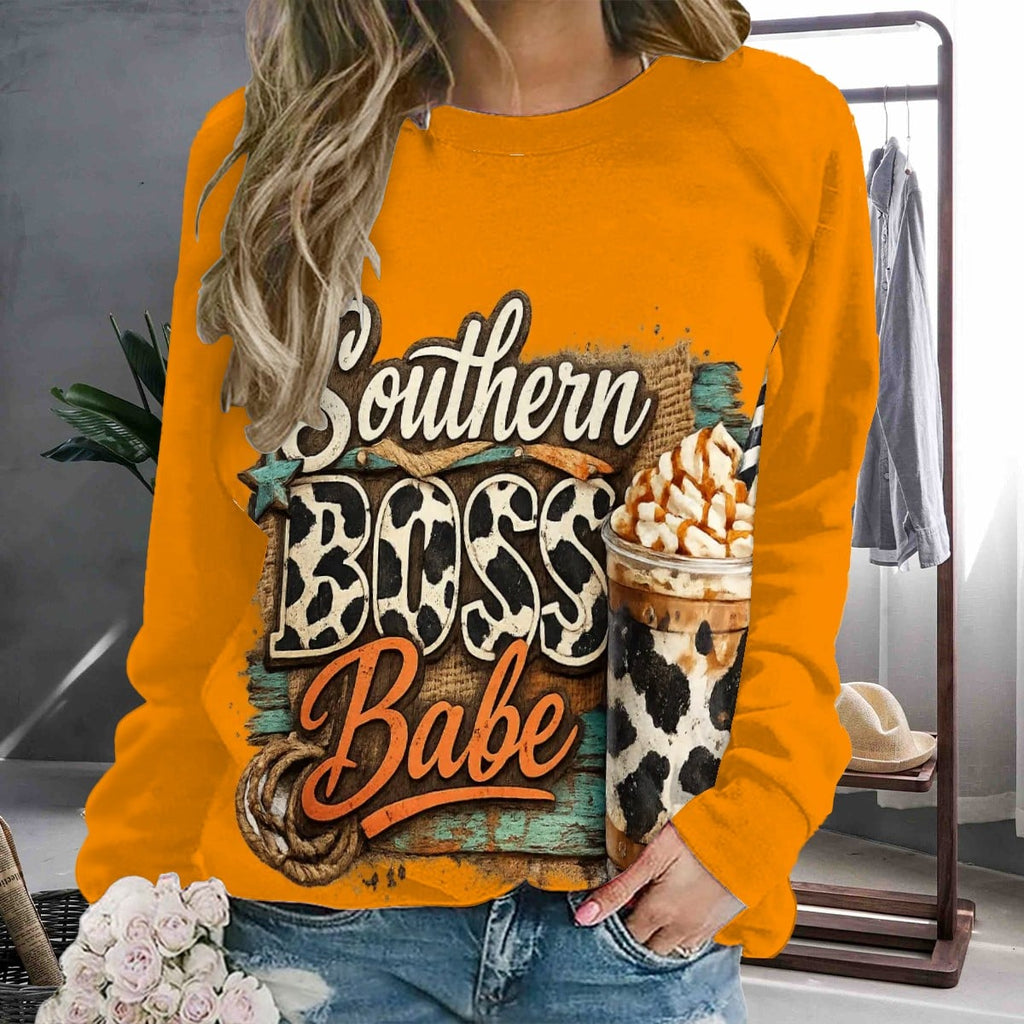 Raglan Crewneck Sweatshirts Women