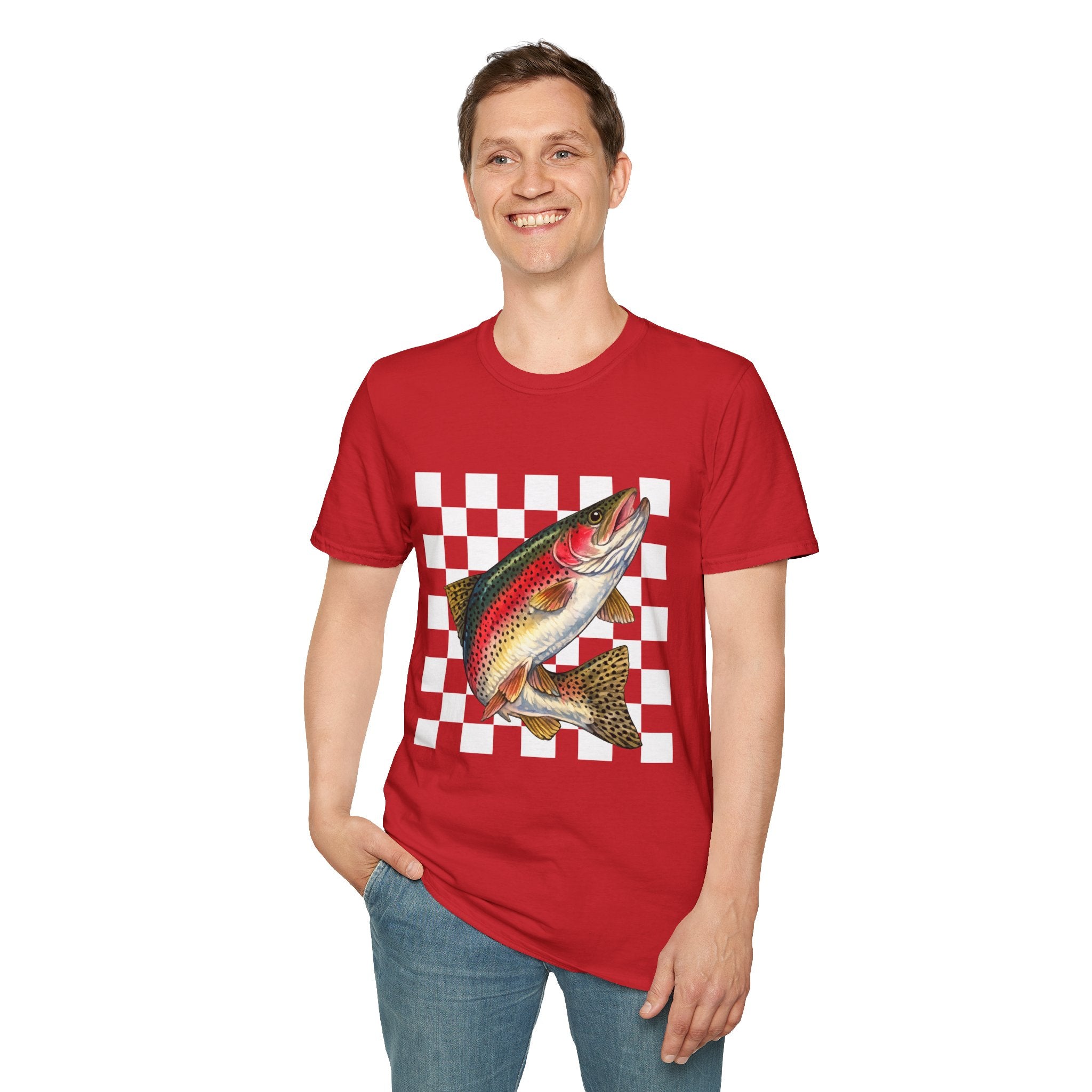 Rainbow Trout T-Shirt — Vintage Fish Graphic Tee for Anglers & Outdoors