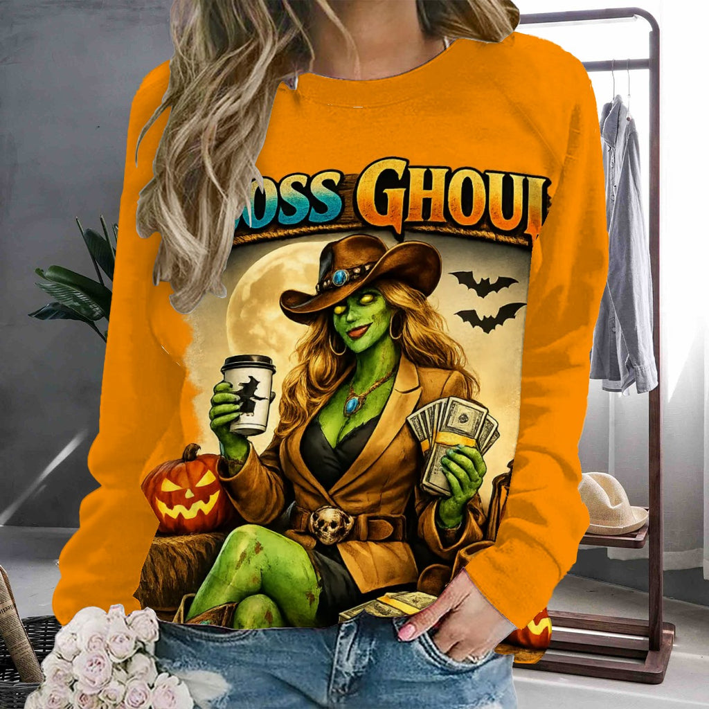 Raglan Crewneck Sweatshirts Women