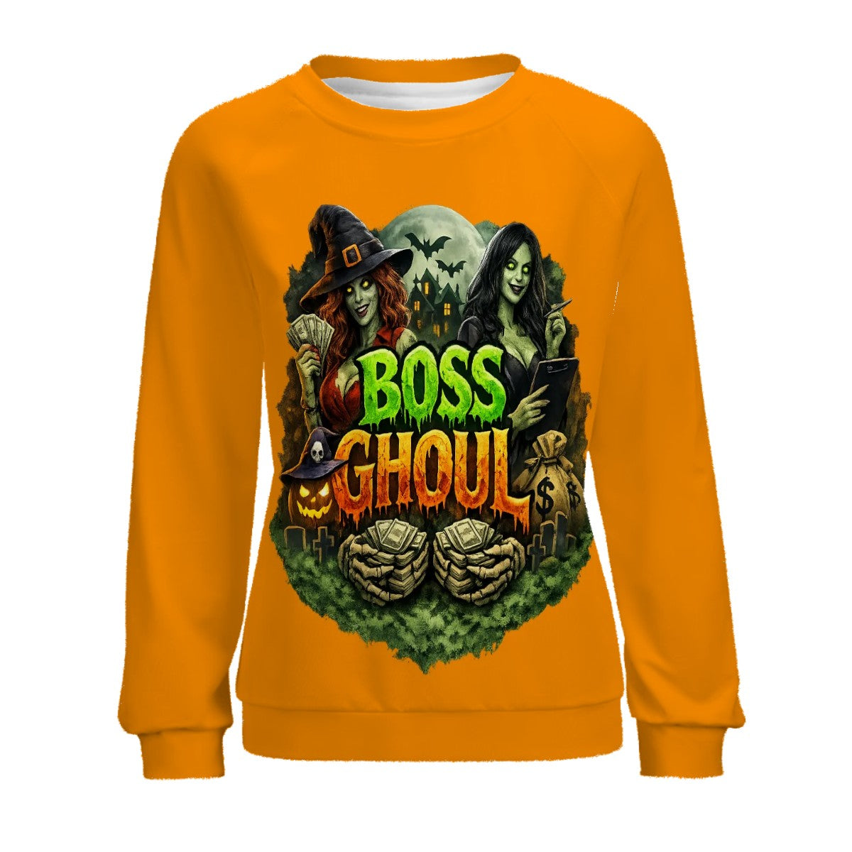 Raglan Crewneck Sweatshirts Women