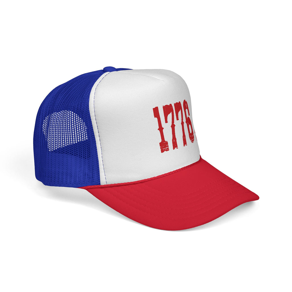 1776 USA Trucker Hat - Patriotic Red White Blue Cap for Independence Day