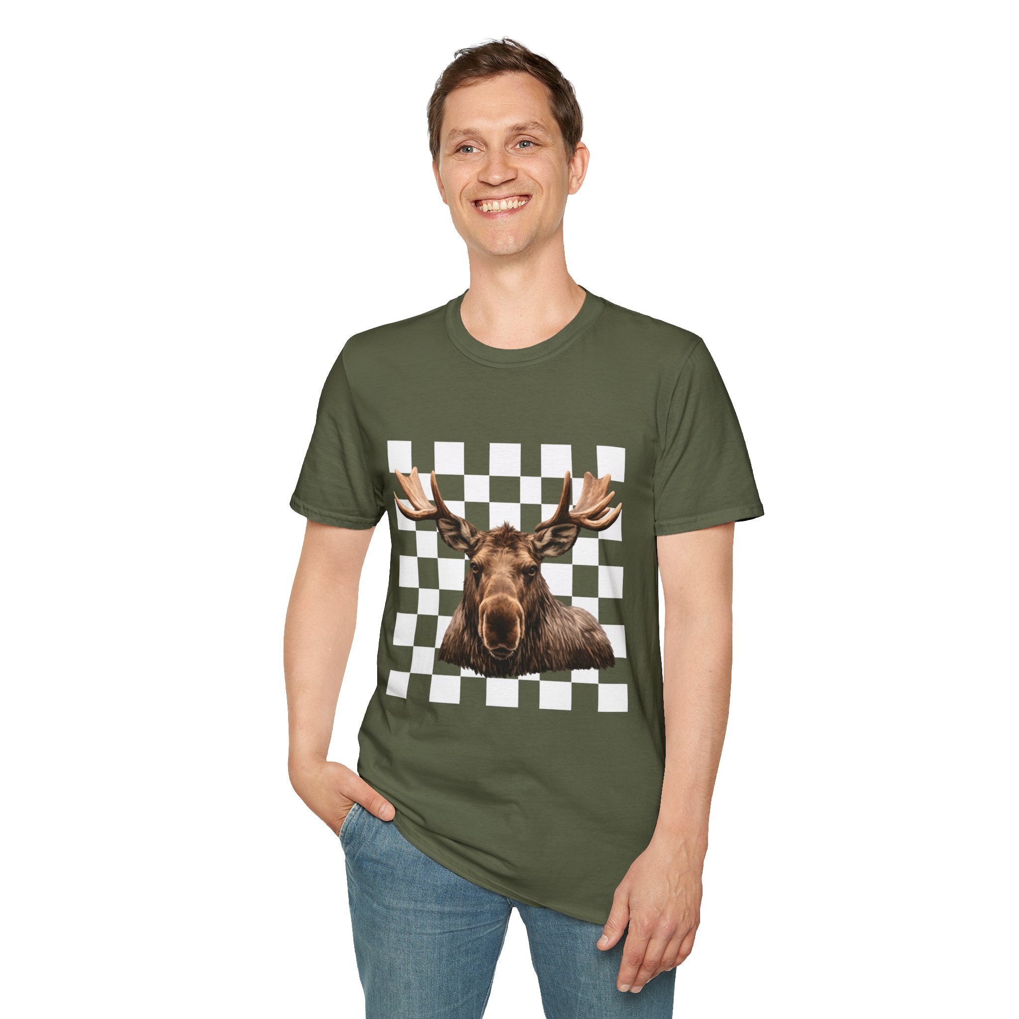 Moose Head T-Shirt — Rustic Wildlife Graphic Tee