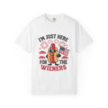 I'm Just Here for the Wieners Hot Dog T-Shirt — Funny 4th of July BBQ Tee