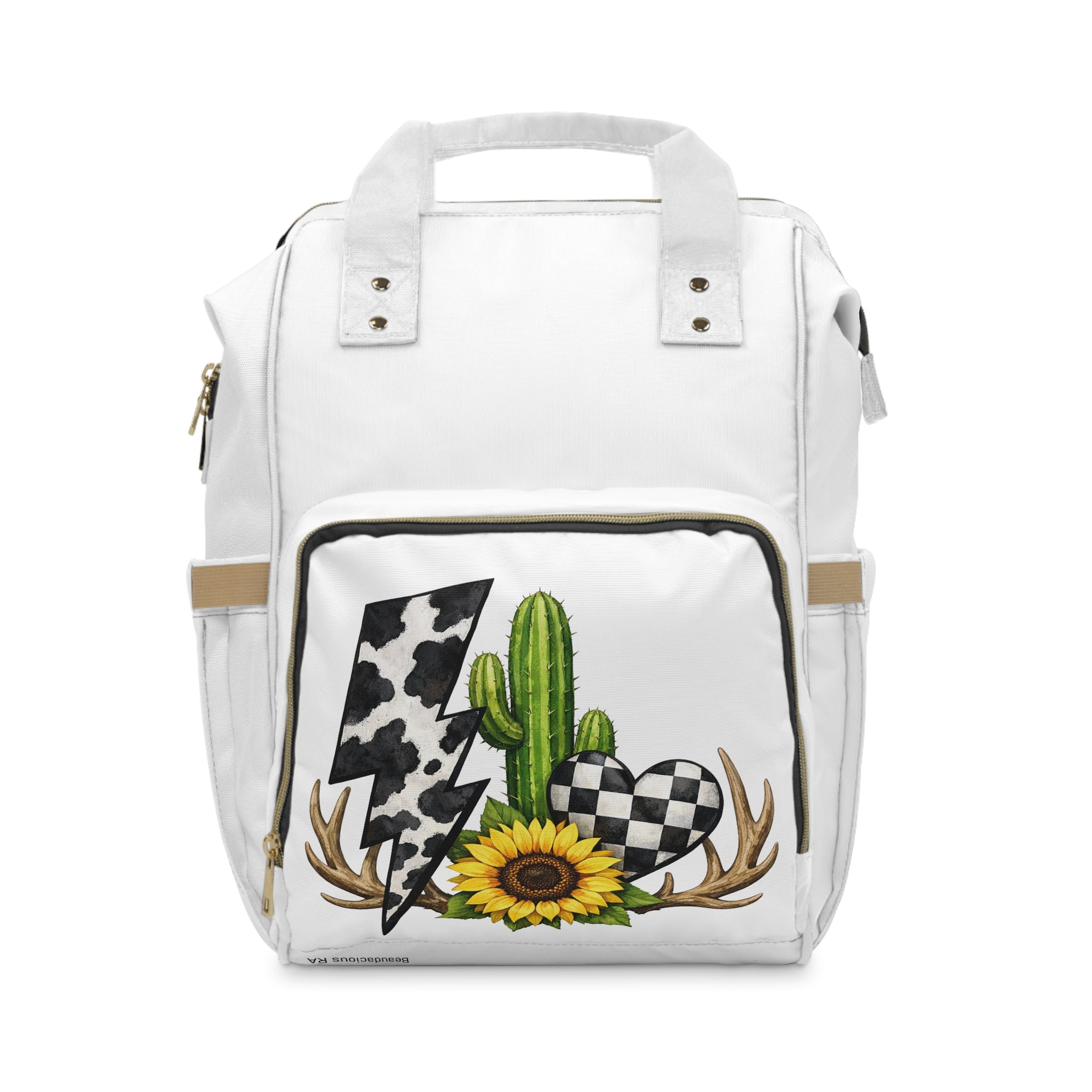 Diaper Backpack — Southwestern Sunflower & Cactus Design