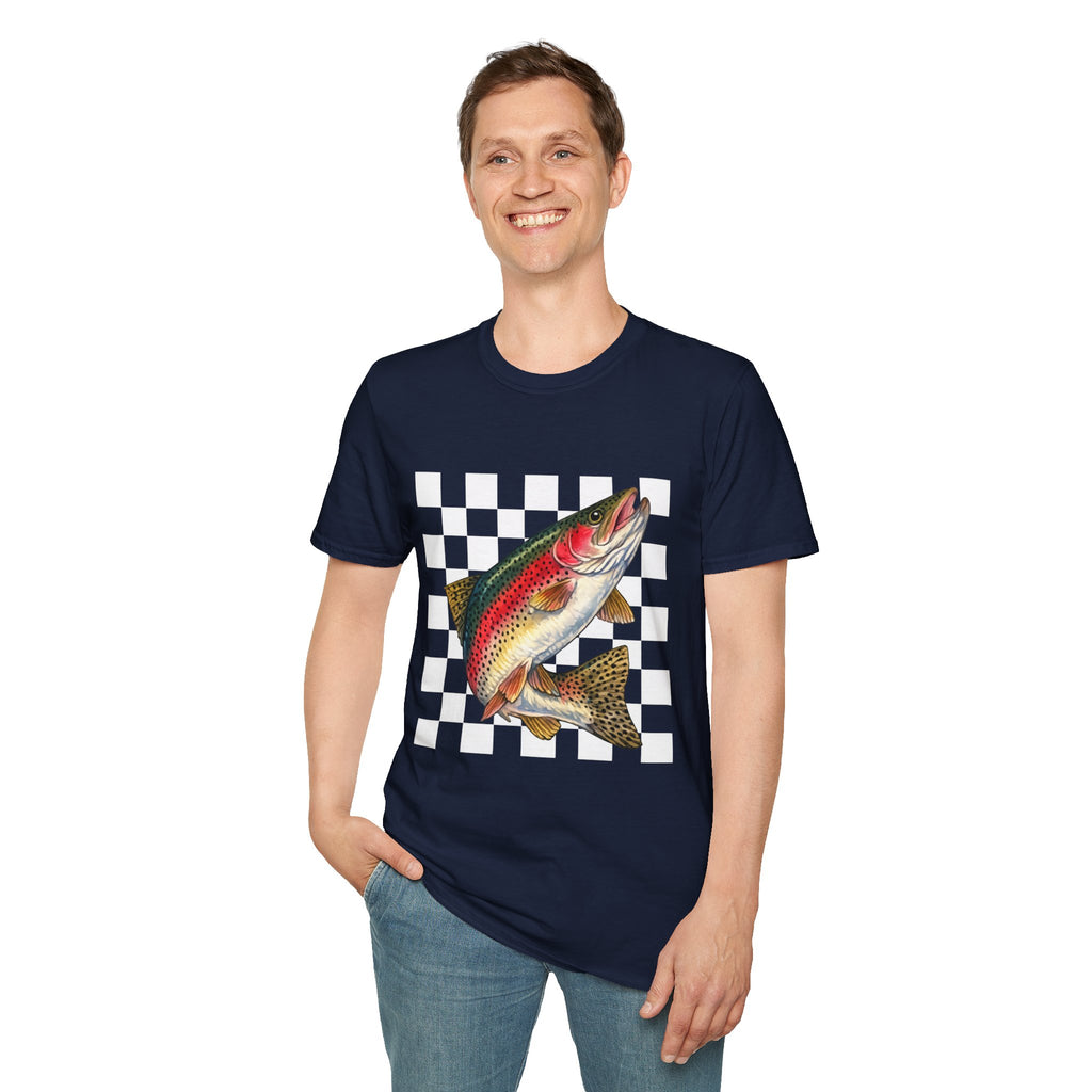Rainbow Trout T-Shirt — Vintage Fish Graphic Tee for Anglers & Outdoors