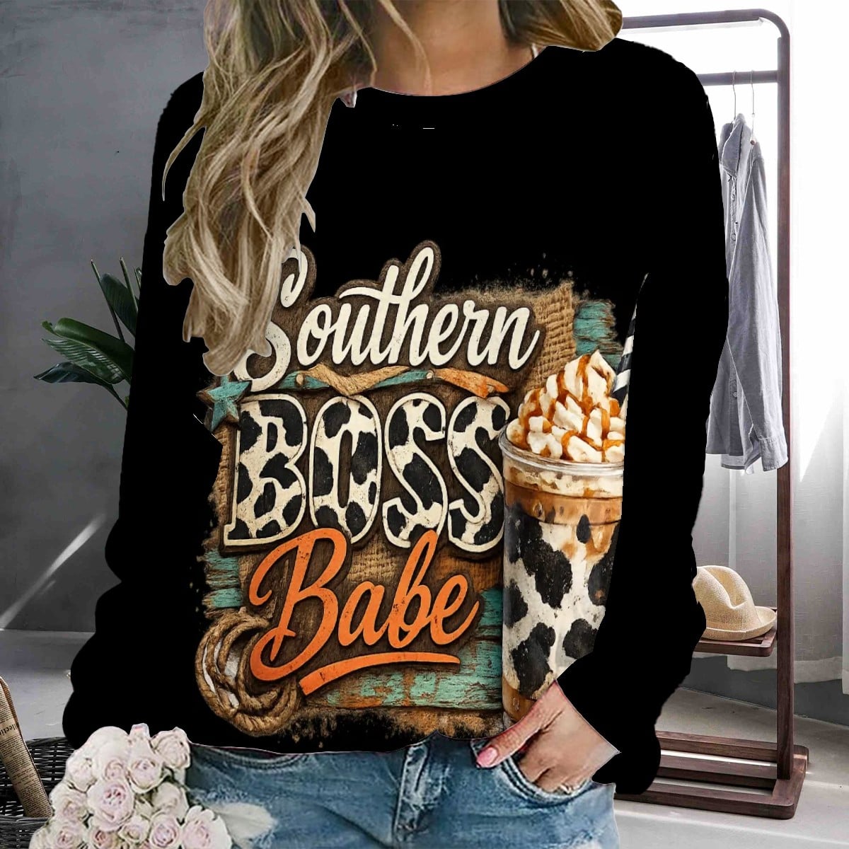 Raglan Crewneck Sweatshirts Women