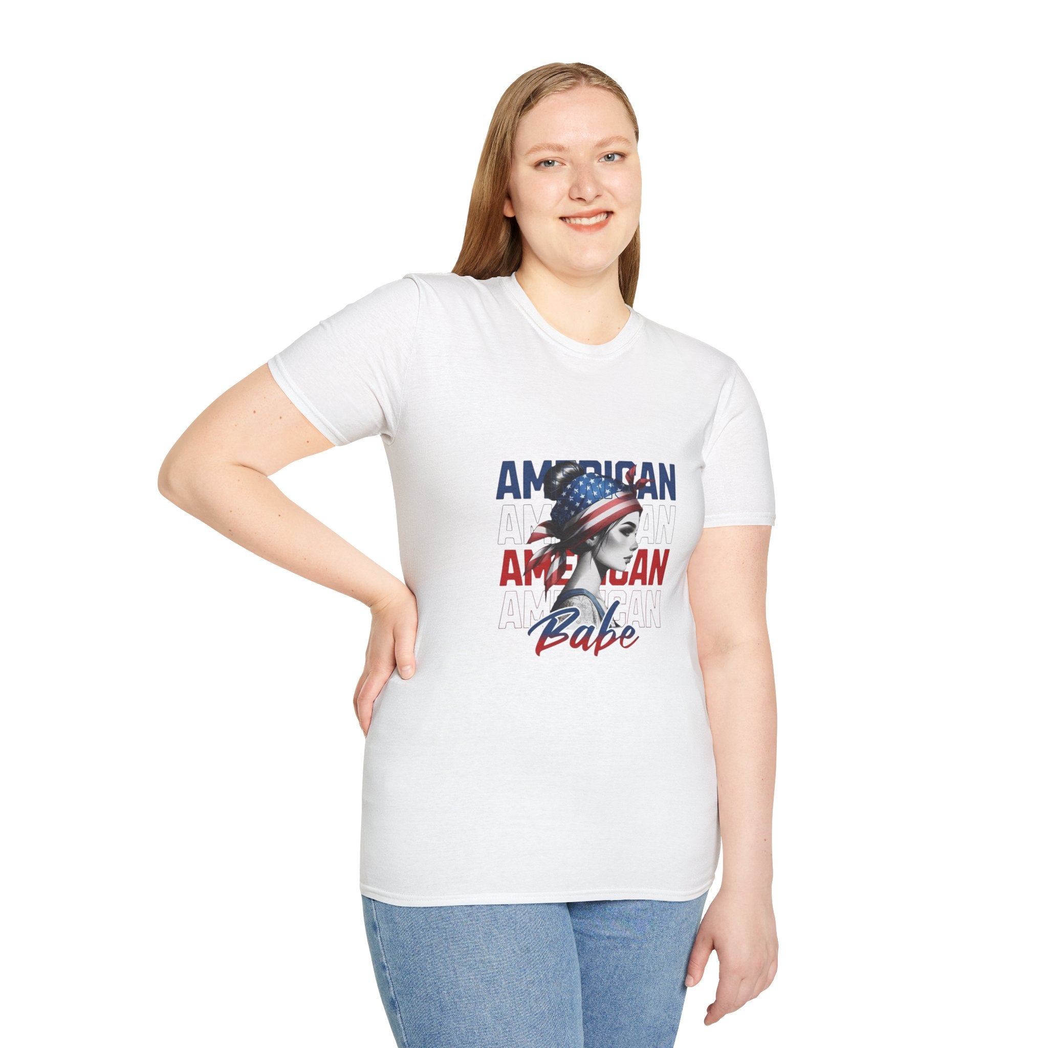 American Babe T-Shirt — Patriotic Rosie Headwrap Tee