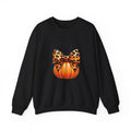 Leopard Bow Pumpkin Sweatshirt – Cute Halloween Fall Crewneck