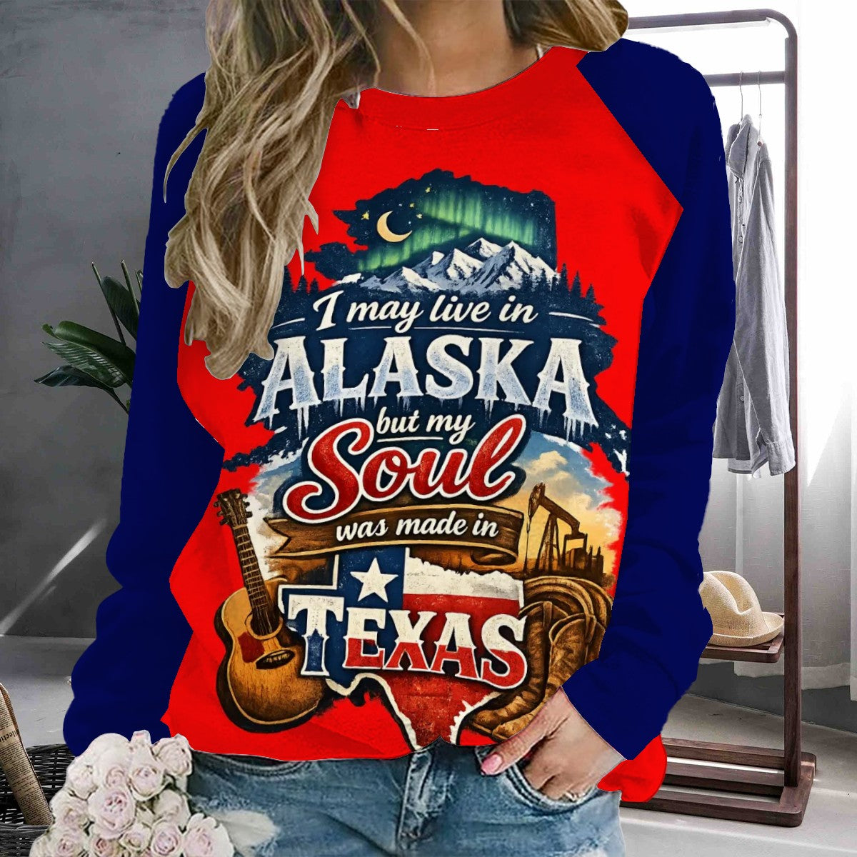 Raglan Crewneck Sweatshirts Women