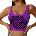 U Neck Athletic Crop Tank Top