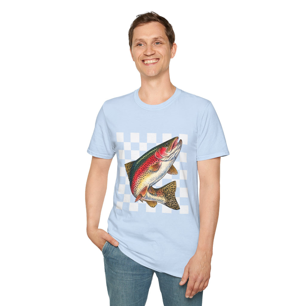 Rainbow Trout T-Shirt — Vintage Fish Graphic Tee for Anglers & Outdoors