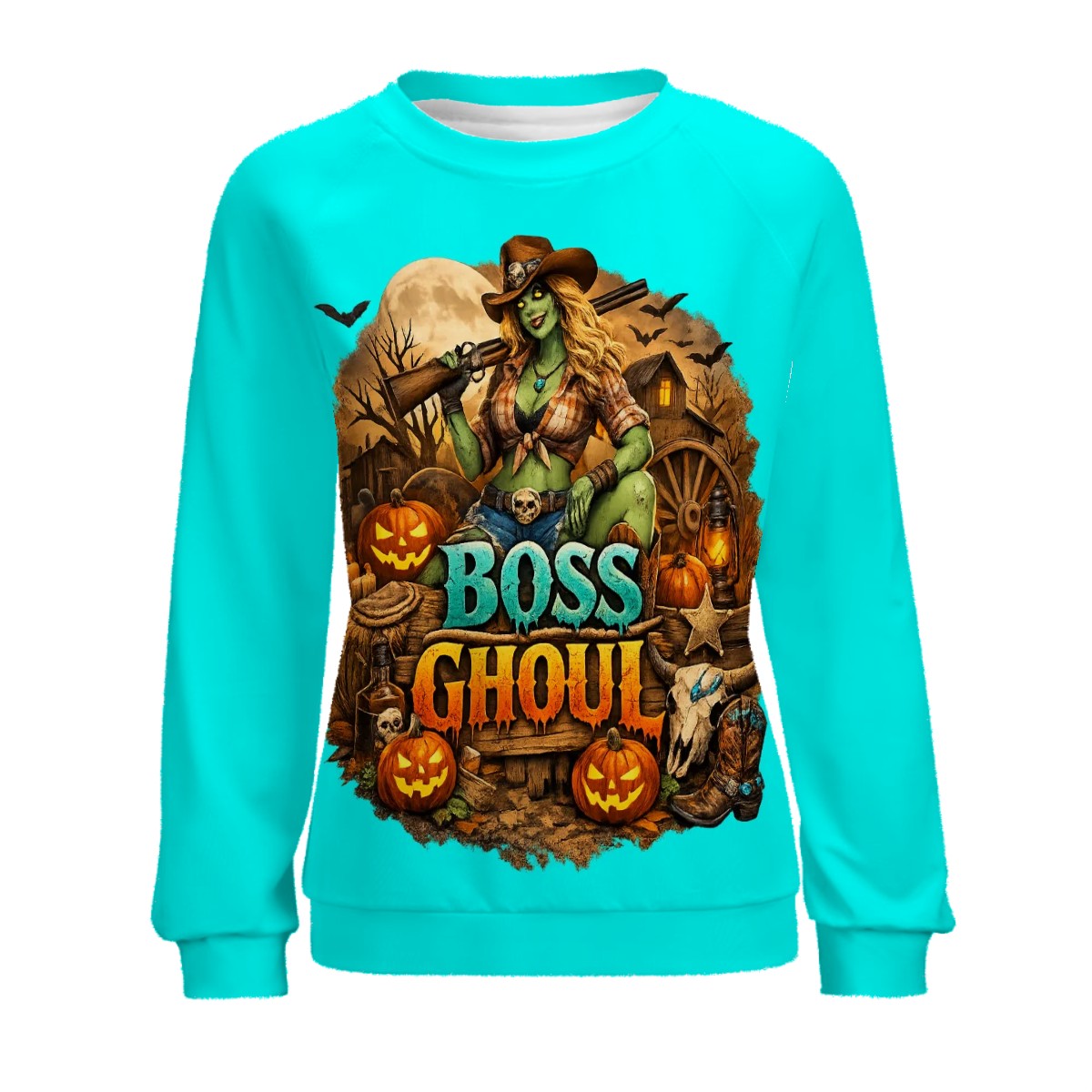 Raglan Crewneck Sweatshirts Women