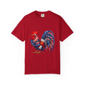 Patriotic Rooster T-Shirt — American Flag Farmhouse Graphic Tee