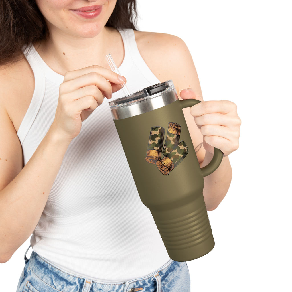 Camo Shotgun Shells 40oz Travel Mug | Insulated Tumbler