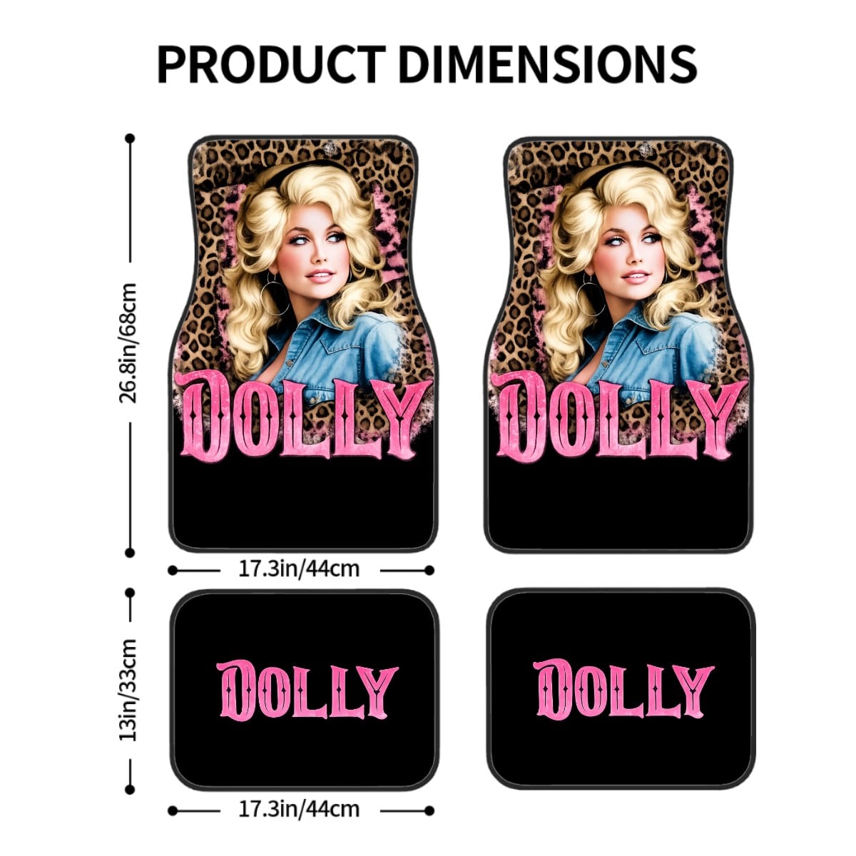 Dolly Car Mat Set of 4