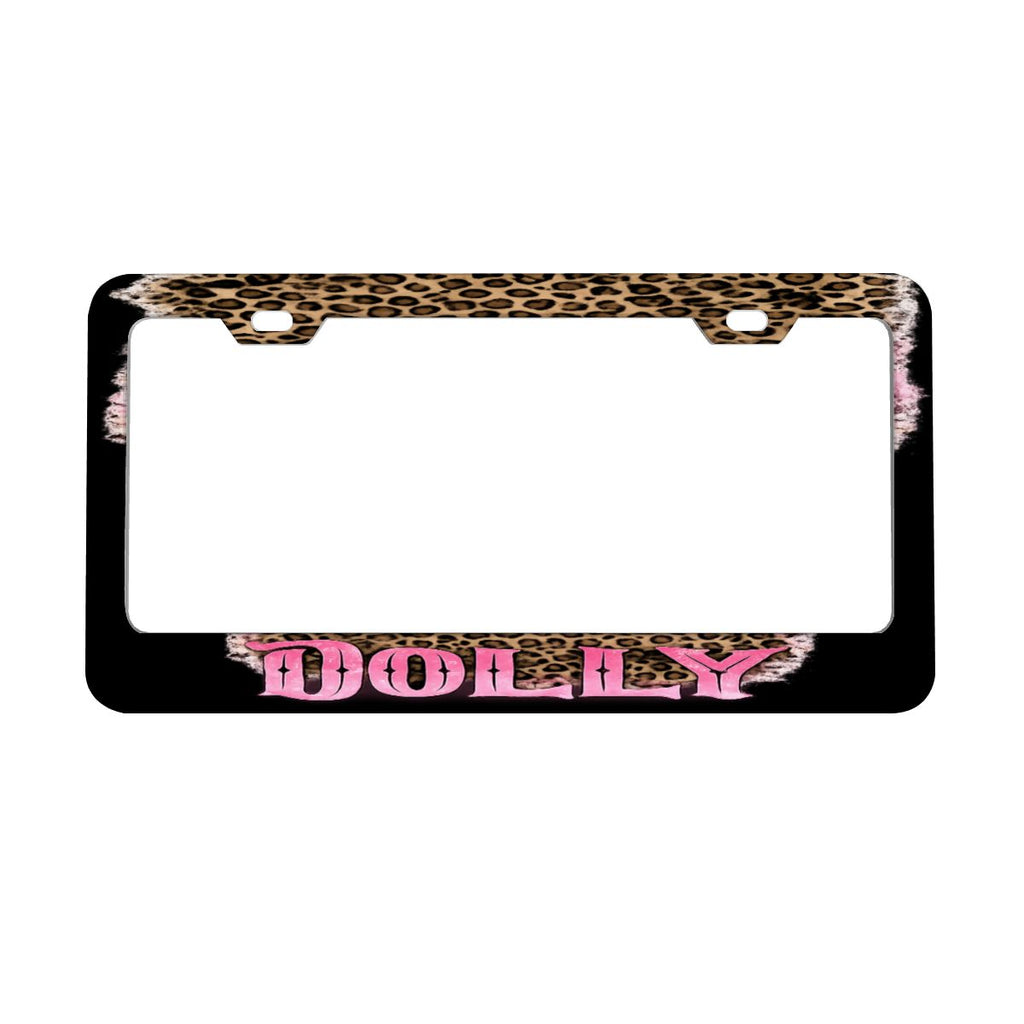 Dolly 2Hole Oval License Plate Frames 2 pcs