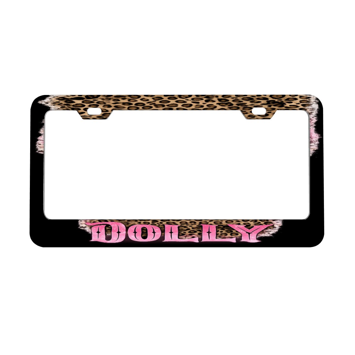 Dolly 2Hole Oval License Plate Frames 2 pcs