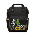 Diaper Backpack — Southwestern Cactus, Sunflower & Antler Print