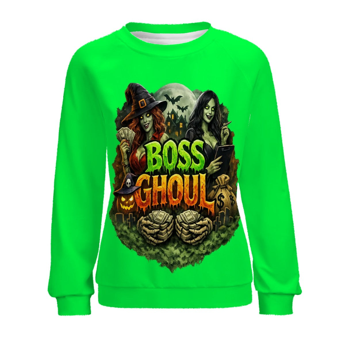 Raglan Crewneck Sweatshirts Women