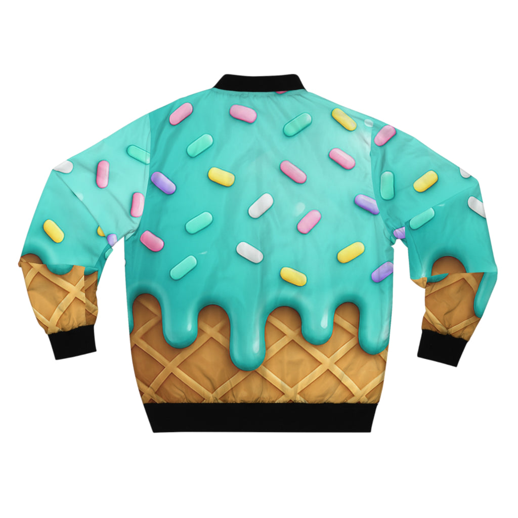 Ice Cream Cone Sprinkles Bomber Jacket