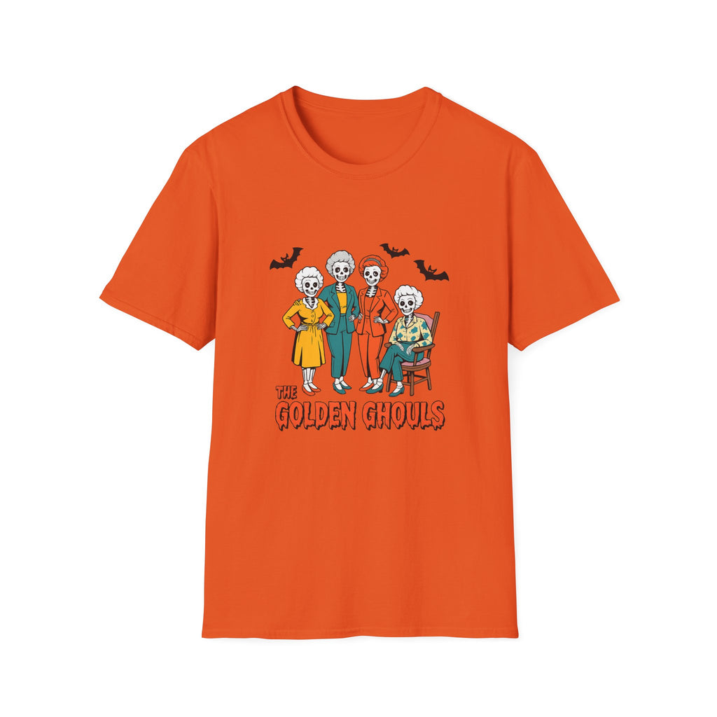 Golden Ghouls T-Shirt — Vintage Halloween Golden Girls Skeleton Costume Tee