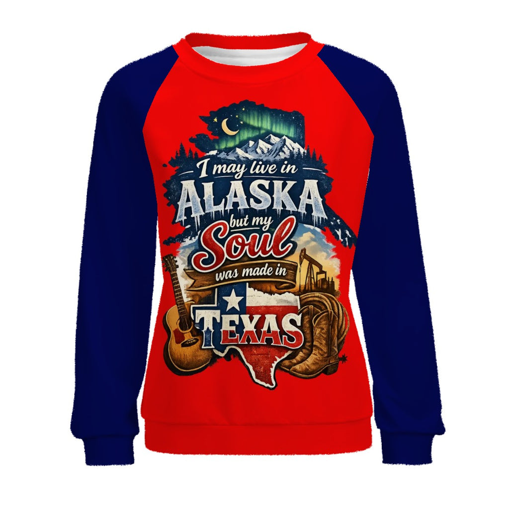Raglan Crewneck Sweatshirts Women