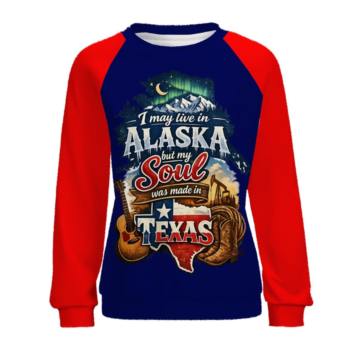 Raglan Crewneck Sweatshirts Women