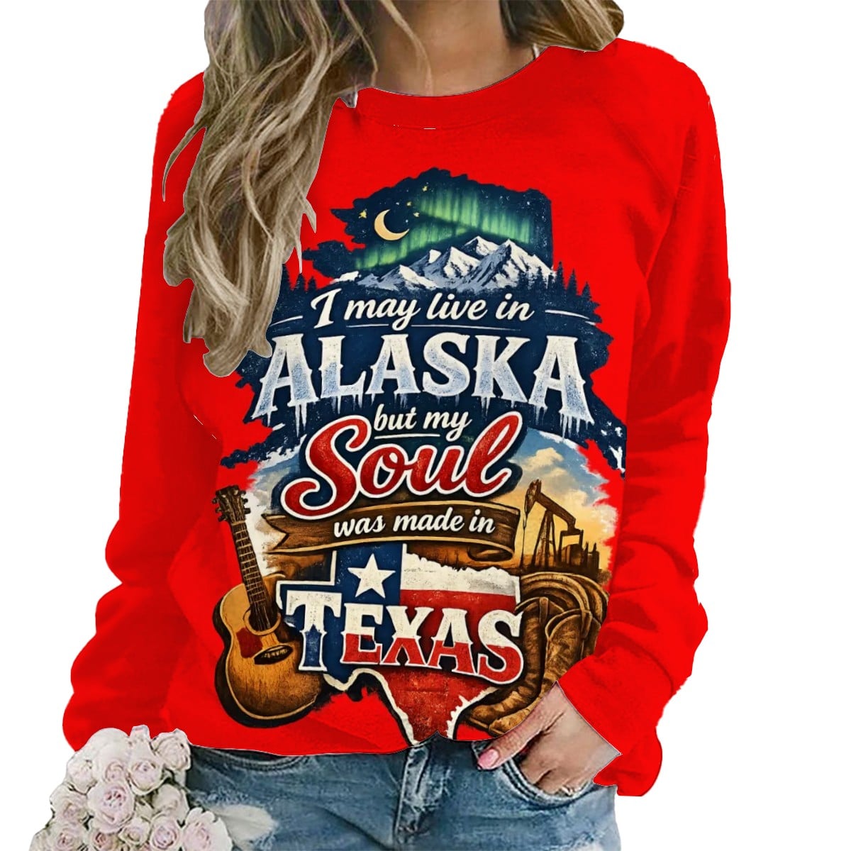 Raglan Crewneck Sweatshirts Women
