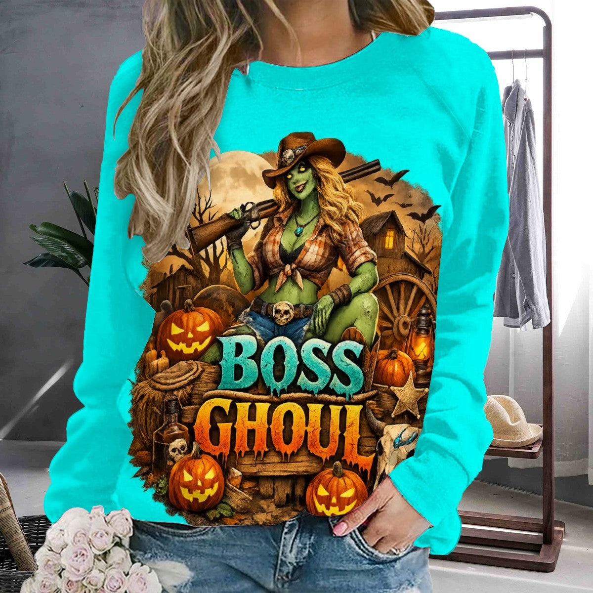 Raglan Crewneck Sweatshirts Women