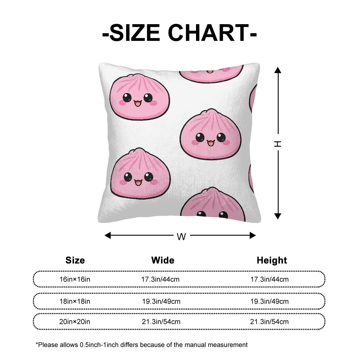 Corduroy Throw Pillow Covers (DoubleSided Design)