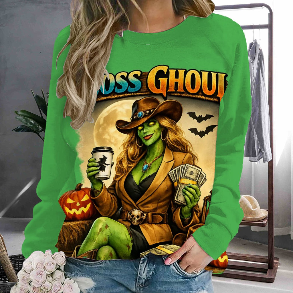 Raglan Crewneck Sweatshirts Women