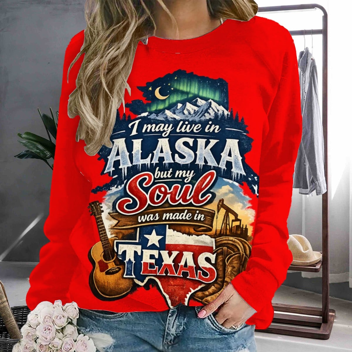 Raglan Crewneck Sweatshirts Women