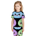 Pajama Sets for Kids Crew Neck Short Sleeve