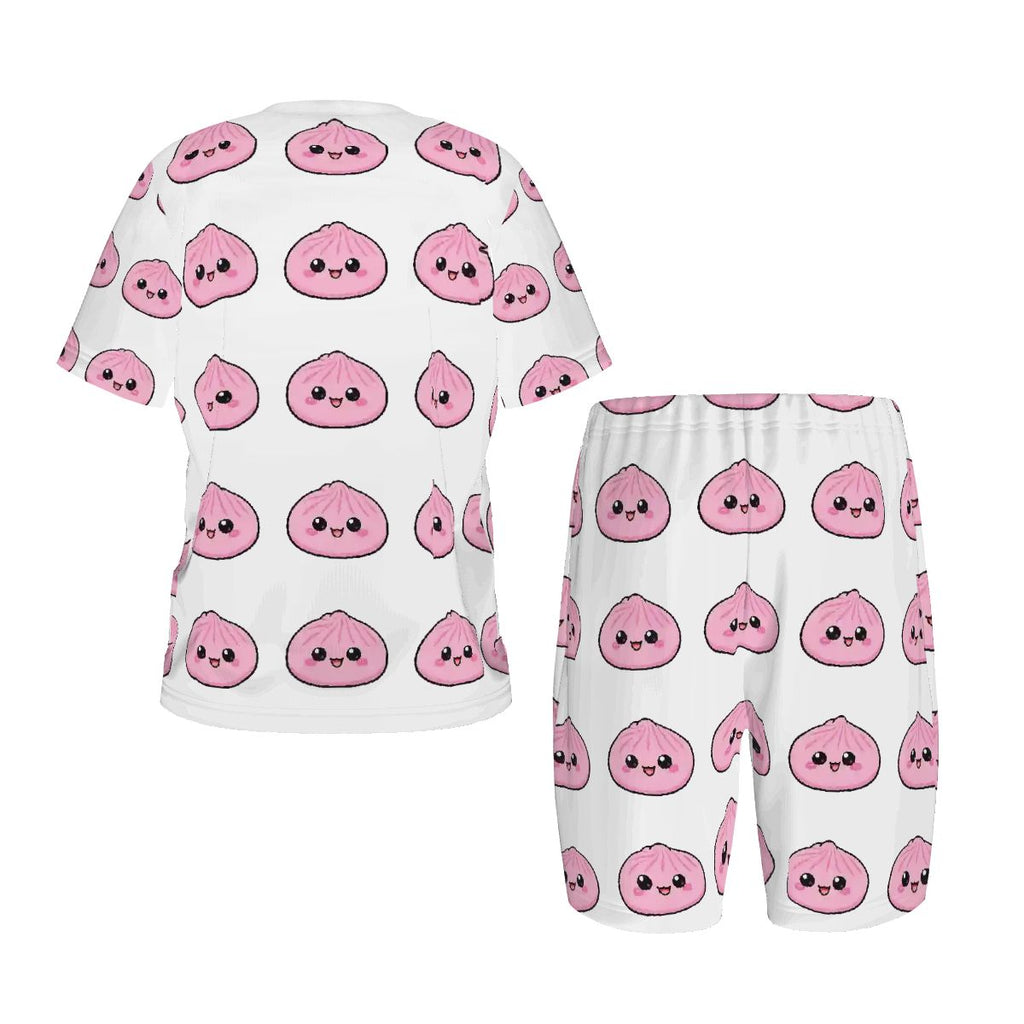 Pajama Sets for Kids Crew Neck Short Sleeve
