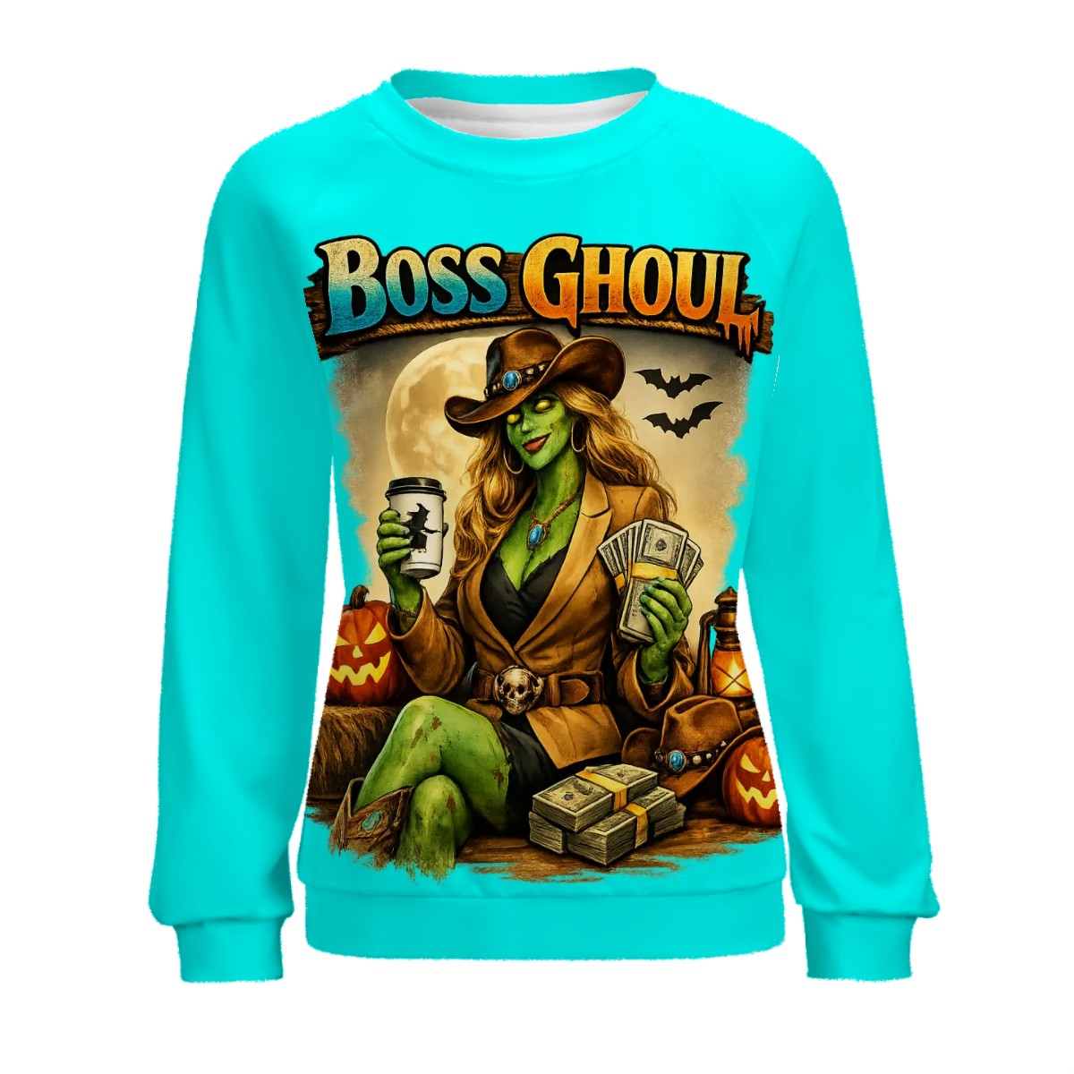 Raglan Crewneck Sweatshirts Women