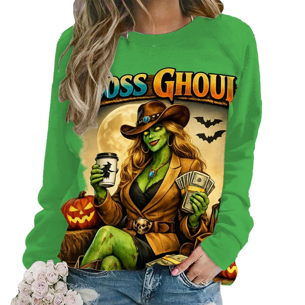 Raglan Crewneck Sweatshirts Women