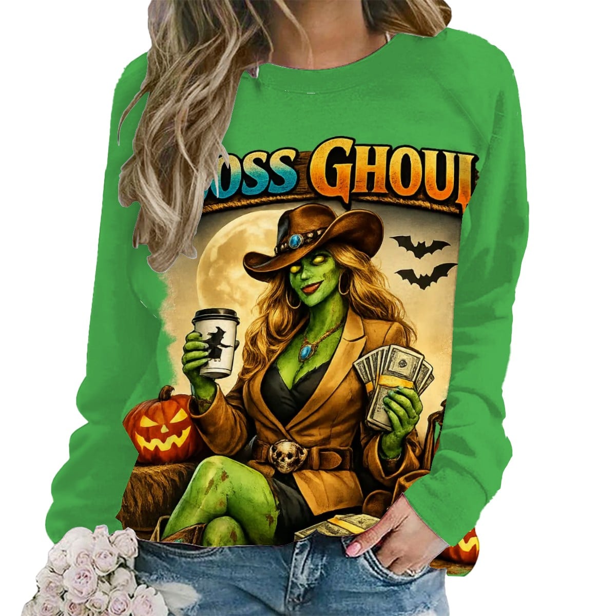Raglan Crewneck Sweatshirts Women
