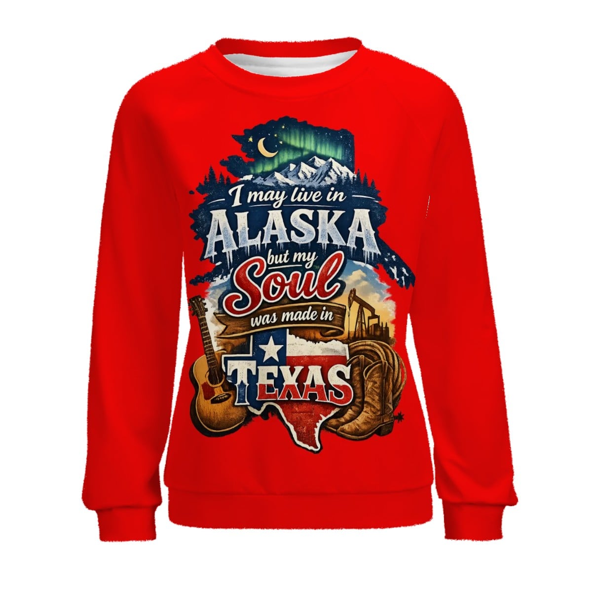 Raglan Crewneck Sweatshirts Women