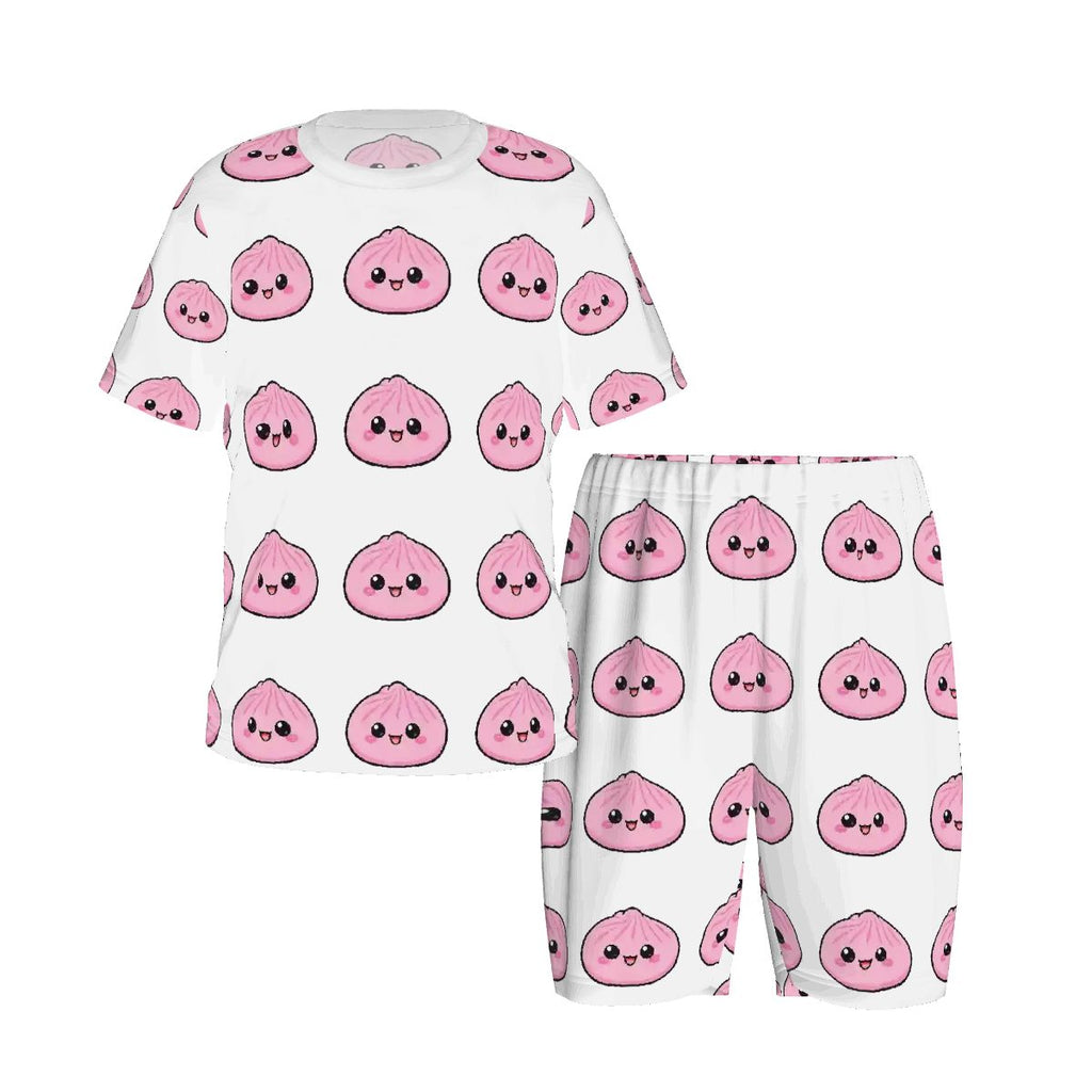 Pajama Sets for Kids Crew Neck Short Sleeve